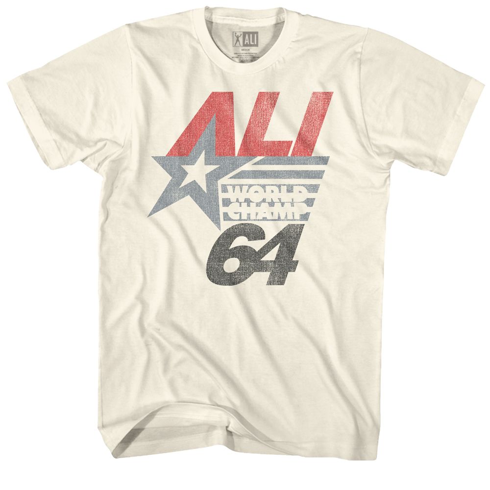 Natural Muhammad Ali t-shirt featuring Muhammad Ali Ali64 boxing legend design
