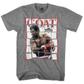 Graphite heather Muhammad Ali t-shirt featuring Muhammad Ali Goaty boxing legend design