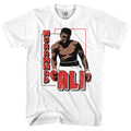 White Muhammad Ali t-shirt featuring Muhammad Ali Greatest boxing legend design