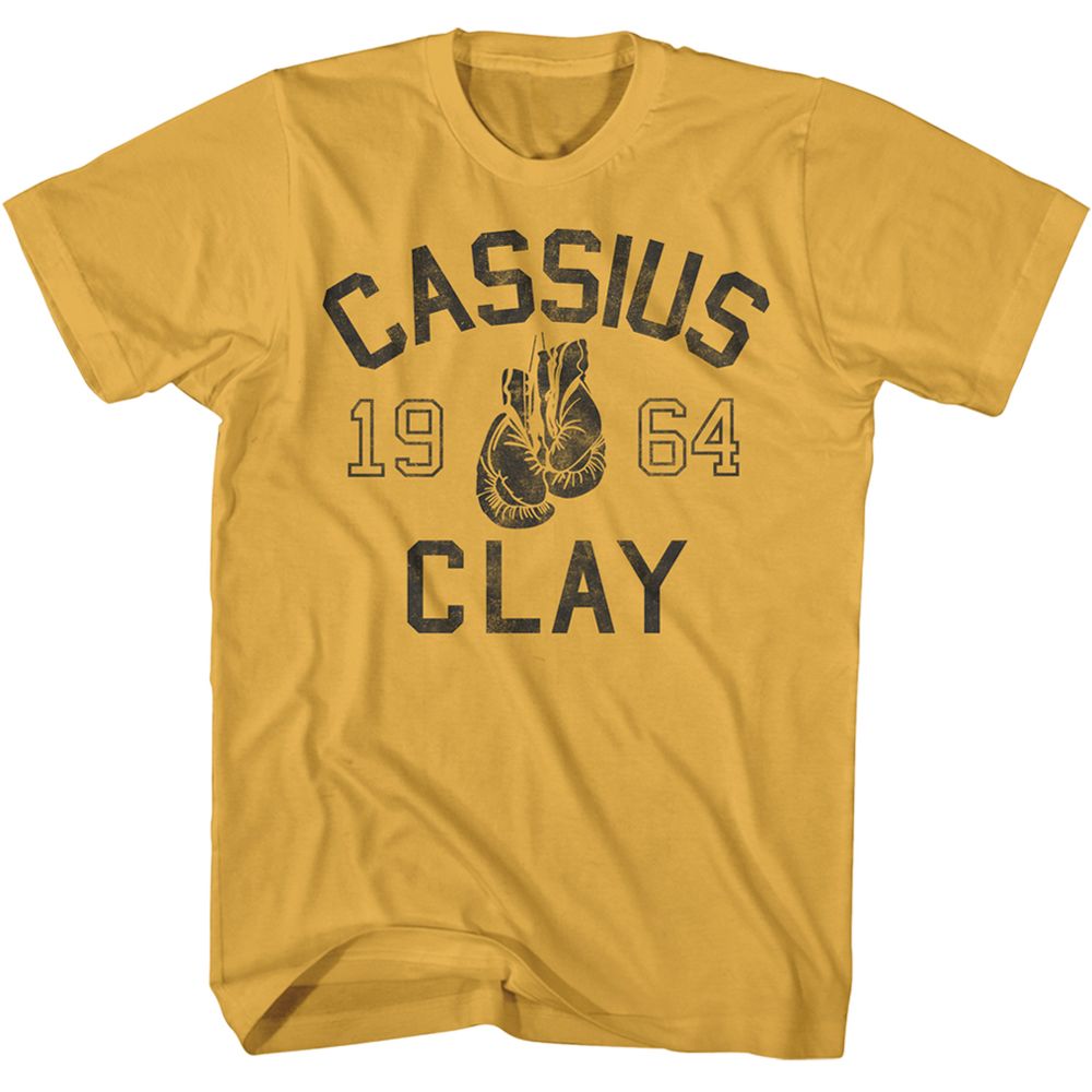 Ginger orange Muhammad Ali t-shirt featuring Muhammad Ali Cassius 64 boxing legend design