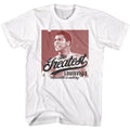 White Muhammad Ali t-shirt featuring Muhammad Ali Impossible Is Nothing quote design