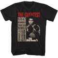 Black Muhammad Ali t-shirt featuring Muhammad Ali The Greatest Boxes design