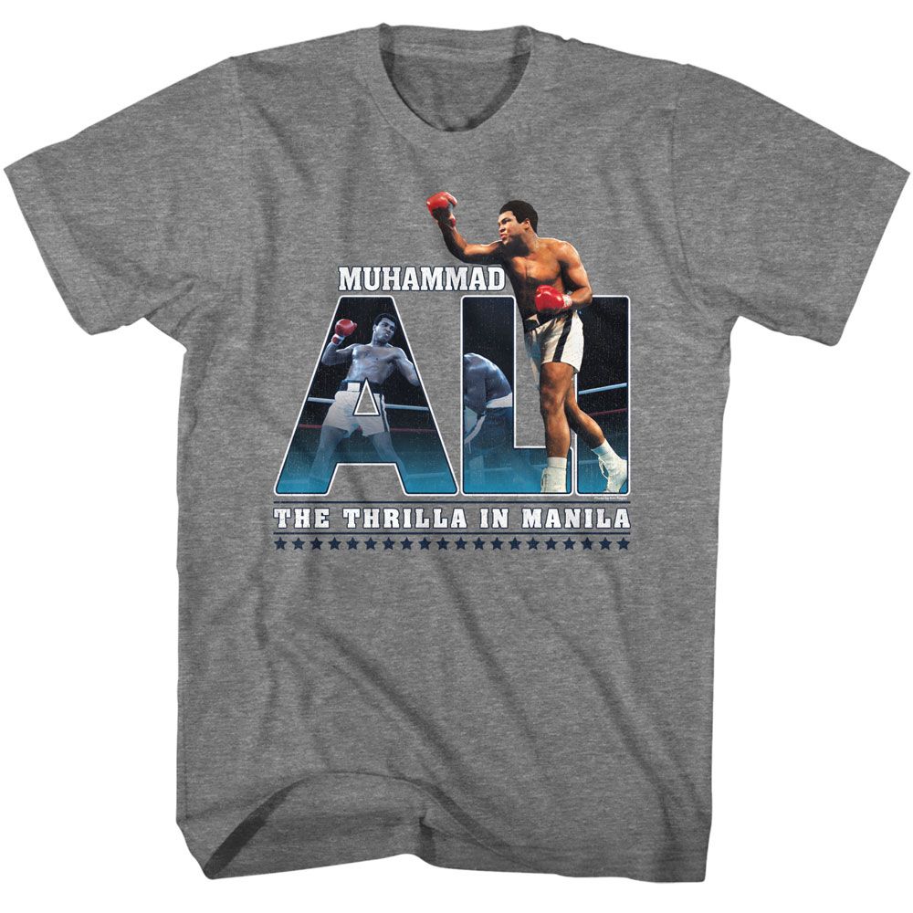 Graphite heather Muhammad Ali t-shirt featuring Muhammad Ali Oversized boxing legend design