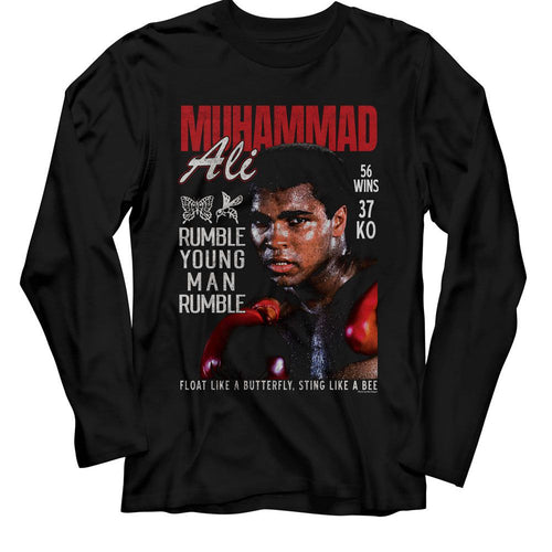 Muhammad Ali Long Sleeve T-Shirt - Sweat Photograph