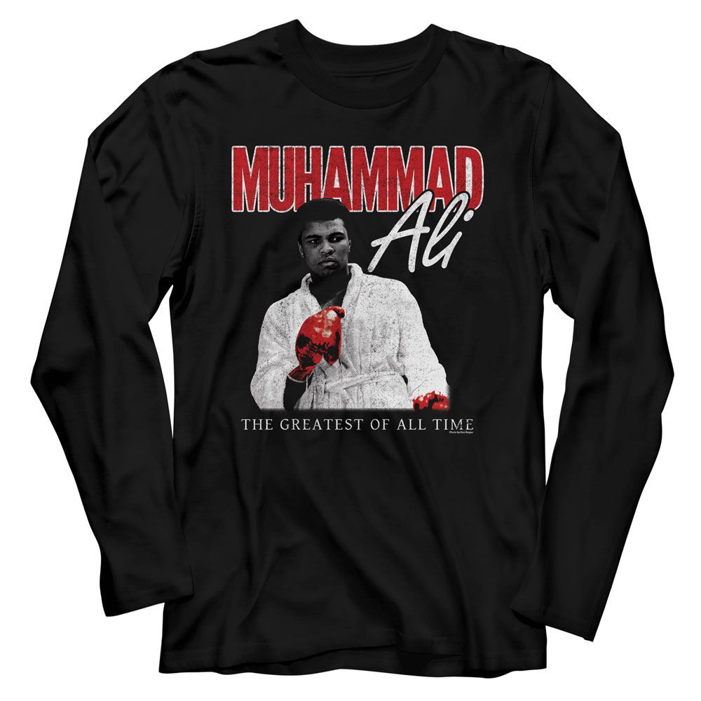 Muhammad Ali Long Sleeve T-Shirt - Red Glove Stare