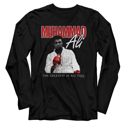 Muhammad Ali Long Sleeve T-Shirt - Red Glove Stare
