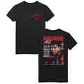 Black Muhammad Ali t-shirt featuring Muhammad Ali Rumble Young Man front and back design