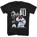 Black Muhammad Ali t-shirt featuring Muhammad Ali Triple Ali boxing legend design