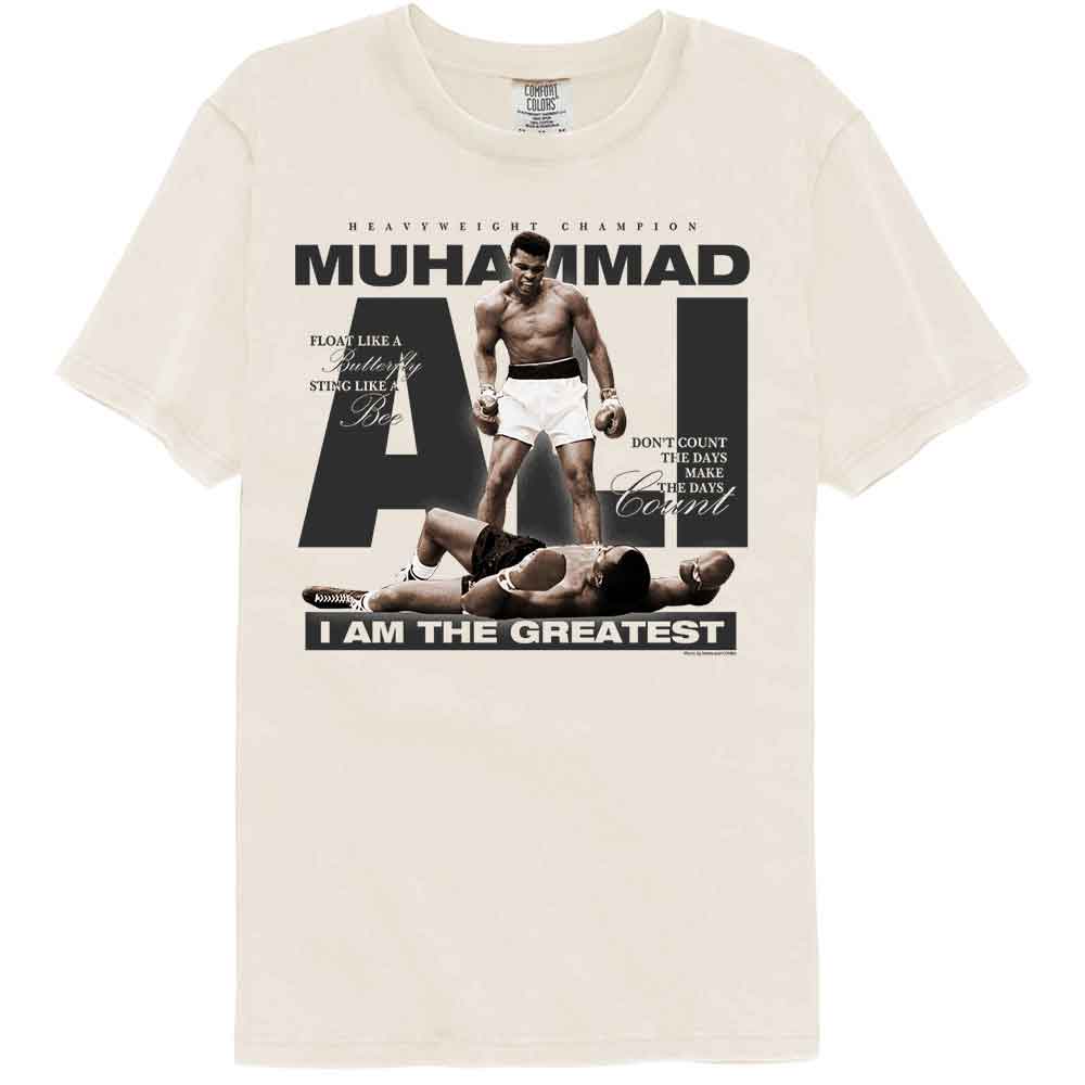 Muhammad Ali Comfort Colors T-Shirt - Iconic Photo and Quotes