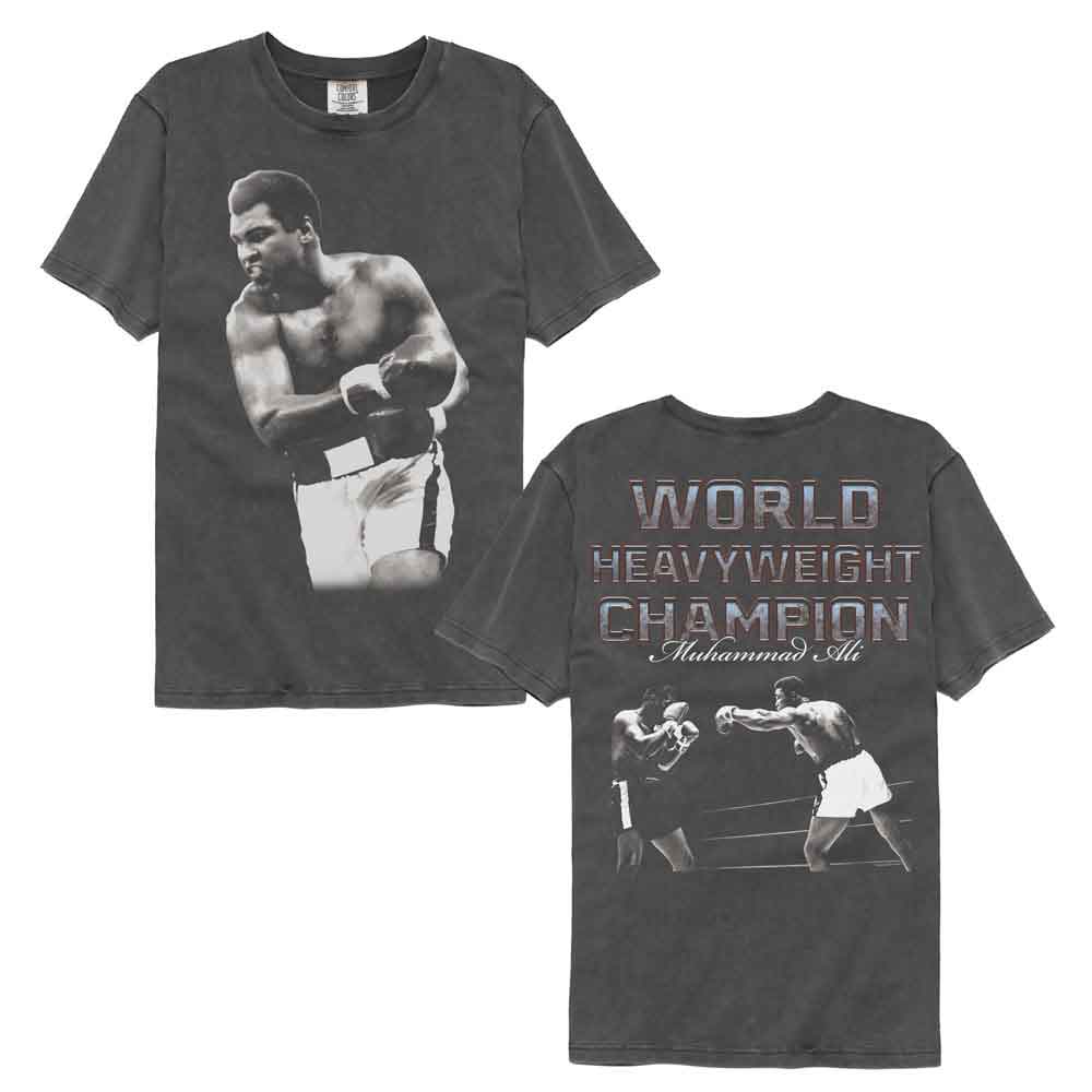 Muhammad Ali Comfort Colors T-Shirt - World Champ Shadows