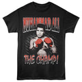 Black Muhammad Ali t-shirt featuring Muhammad Ali The Champ heavyweight design
