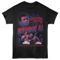 Black Muhammad Ali t-shirt featuring Muhammad Ali Young Handsome Fast quote design
