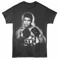 Smoke gray Muhammad Ali t-shirt featuring Muhammad Ali Dukes Up boxing legend design