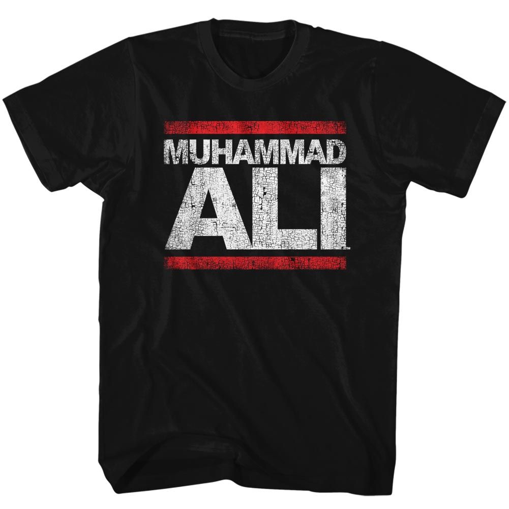 Black Muhammad Ali t-shirt featuring Muhammad Ali Run Ali roadwork design