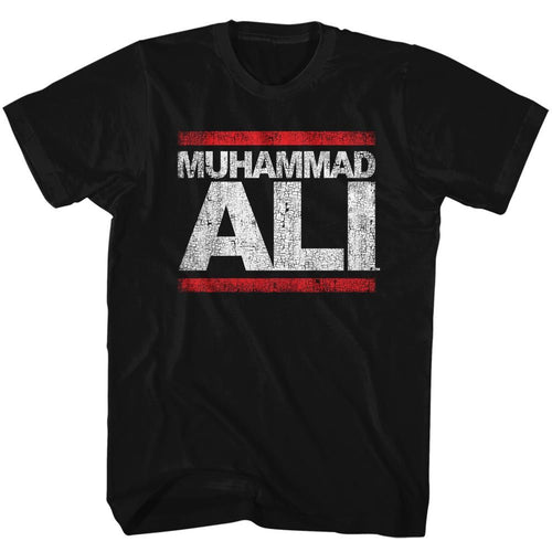 Black Muhammad Ali t-shirt featuring Muhammad Ali Run Ali roadwork design