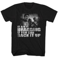 Black Muhammad Ali t-shirt featuring Muhammad Ali Distressed Back It Up vintage design
