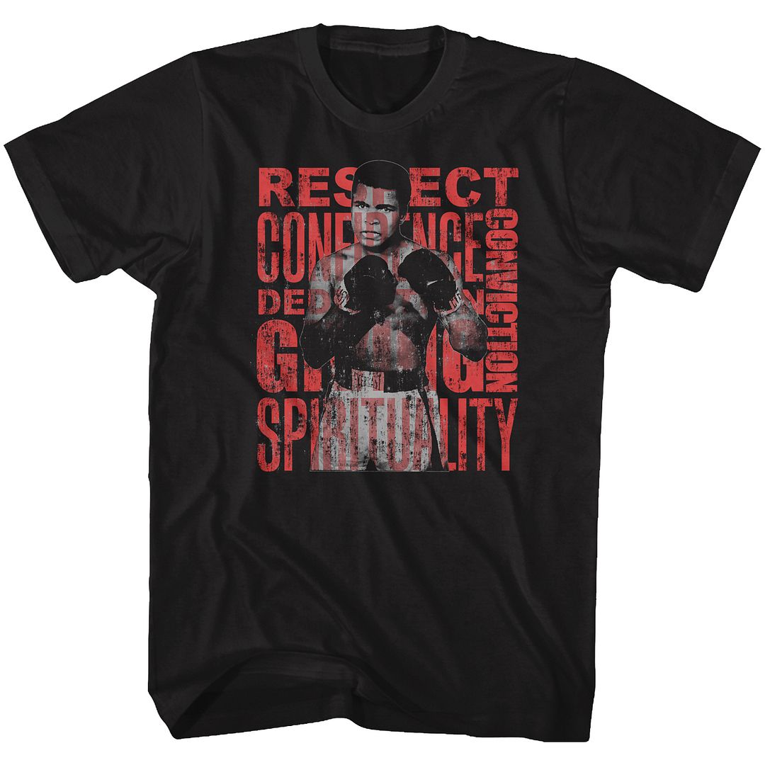 Black Muhammad Ali t-shirt featuring Muhammad Ali Rcdcgs Blk boxing legend design