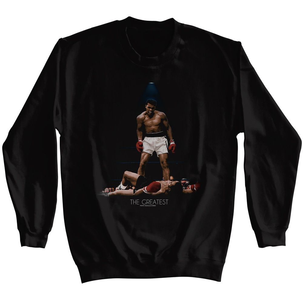 Black Muhammad Ali sweatshirt featuring Muhammad Ali I'd Do It All Over Again design