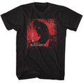 Black Alanis Morissette t-shirt featuring Alanis Morissette text overlay typography design