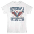 White patriotic t-shirt featuring a We The People design