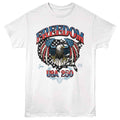 White patriotic t-shirt featuring a Freedom USA 250 design