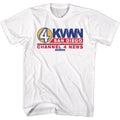 White Anchorman t-shirt featuring Anchorman Channel 4 News Team logo design