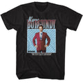Black Anchorman t-shirt featuring Anchorman Ron Burgundy character portrait design