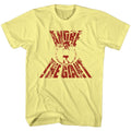 Yellow heather Andre the Giant t-shirt featuring Andre the Giant Real G wrestling design