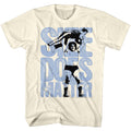Natural Andre the Giant t-shirt featuring Andre the Giant Size design