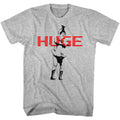 Gray heather Andre the Giant t-shirt featuring Andre the Giant Huge size design