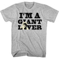 Gray heather Andre the Giant t-shirt featuring Andre the Giant Giant Lover fan design