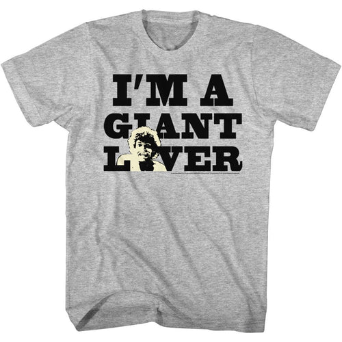 Gray heather Andre the Giant t-shirt featuring Andre the Giant Giant Lover fan design