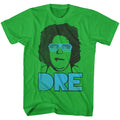 Kelly green Andre the Giant t-shirt featuring Andre the Giant Dre shorthand design
