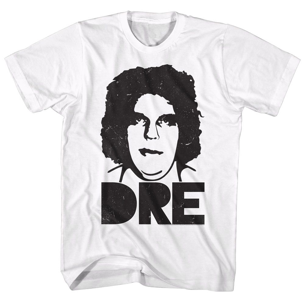 White Andre the Giant t-shirt featuring Andre the Giant Big Dre design