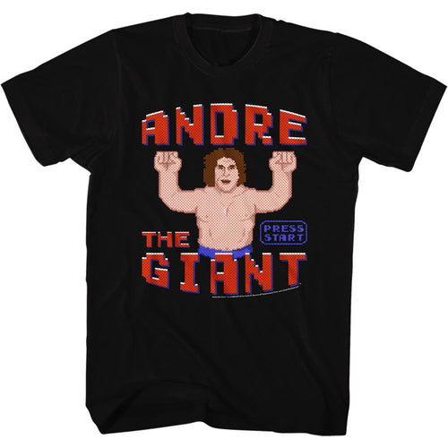 Black Andre the Giant t-shirt featuring Andre the Giant Wreck It Andre parody design