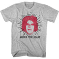 Gray heather Andre the Giant t-shirt featuring Andre the Giant Le Geant French Giant design
