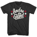 Smoke gray Andre the Giant t-shirt featuring Andre the Giant portrait design