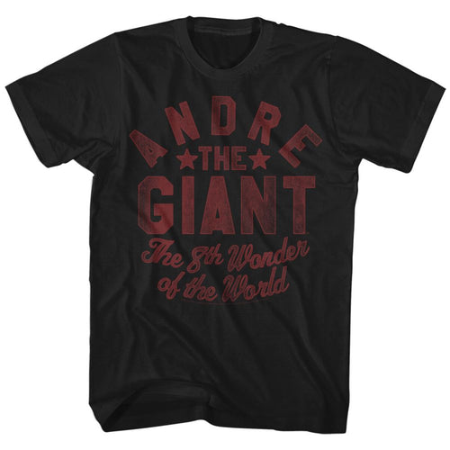 Black Andre the Giant t-shirt featuring Andre the Giant Andre name design