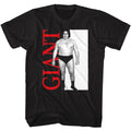 Black Andre the Giant t-shirt featuring Andre the Giant Andre Giant compact design