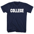 Navy Animal House t-shirt featuring Animal House COLLEGE Bluto sweatshirt design