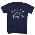 Navy Animal House t-shirt featuring Animal House Delta House Delta Tau Chi fraternity design