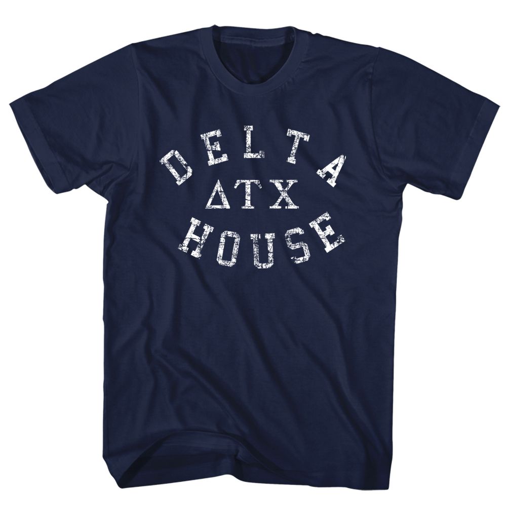 Navy Animal House t-shirt featuring Animal House Delta House Delta Tau Chi fraternity design