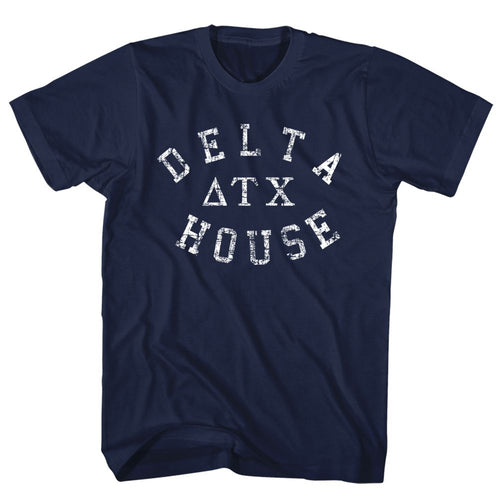 Navy Animal House t-shirt featuring Animal House Delta House Delta Tau Chi fraternity design