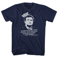 Navy heather Animal House t-shirt featuring Animal House Blutoism philosophy design