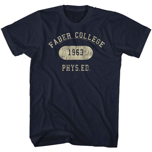 Navy Animal House t-shirt featuring Animal House Faber Phys Ed Department design