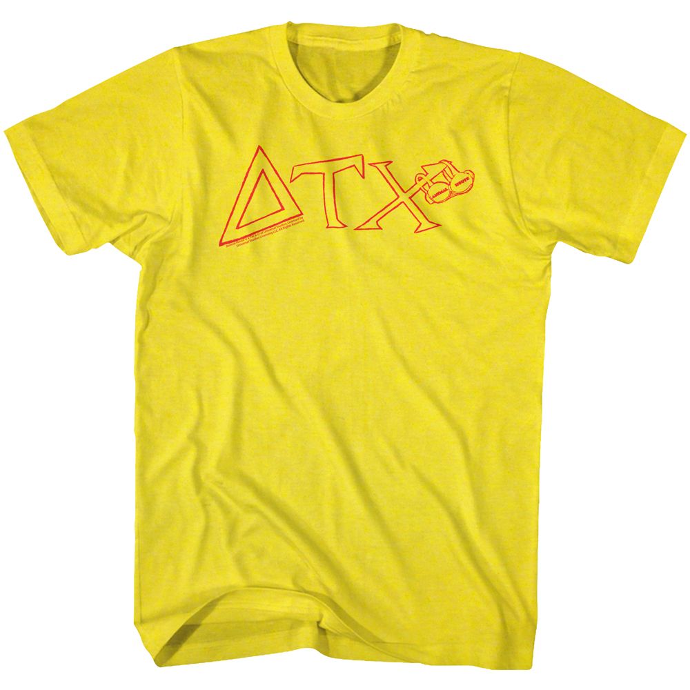 Yellow Animal House t-shirt featuring Animal House Toga Together design