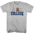 Gray heather Animal House t-shirt featuring Animal House Delta Tau Chi Greek letter design