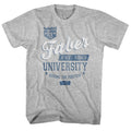 Gray heather Animal House t-shirt featuring Animal House FU Faber University design