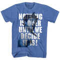 Royal blue heather Animal House t-shirt featuring Animal House Nothing Otter design