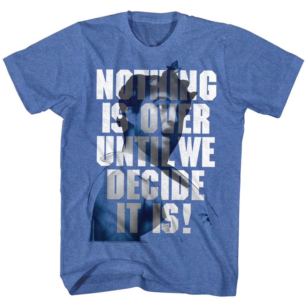 Royal blue heather Animal House t-shirt featuring Animal House Nothing Otter design